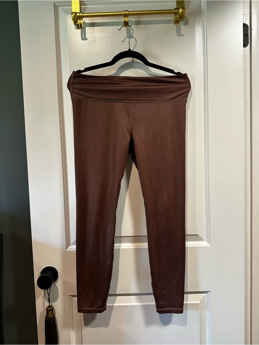 Athleta Elation Shimmer Tights - dusty rose - Medium
